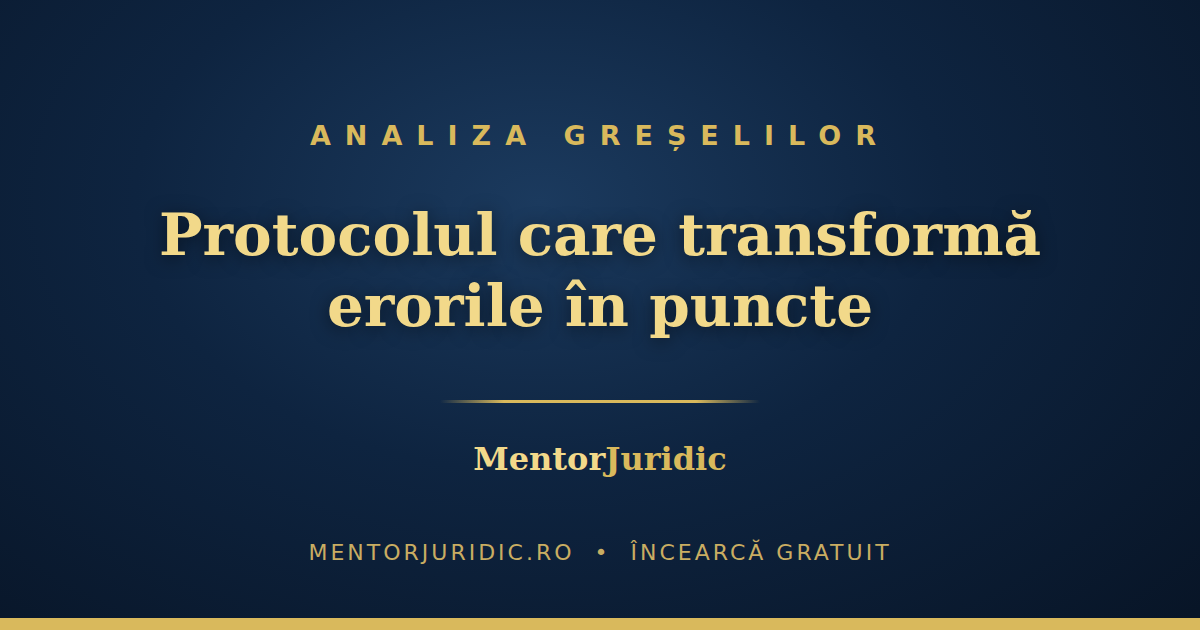 Cum analizezi o grilă greșită ca să nu o mai greșești niciodată