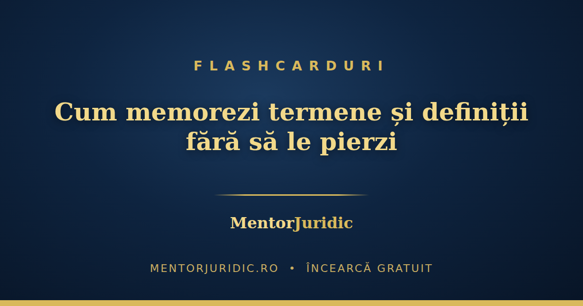 Flashcarduri pentru drept: cum memorezi termene, definiții și excepții fără să le pierzi