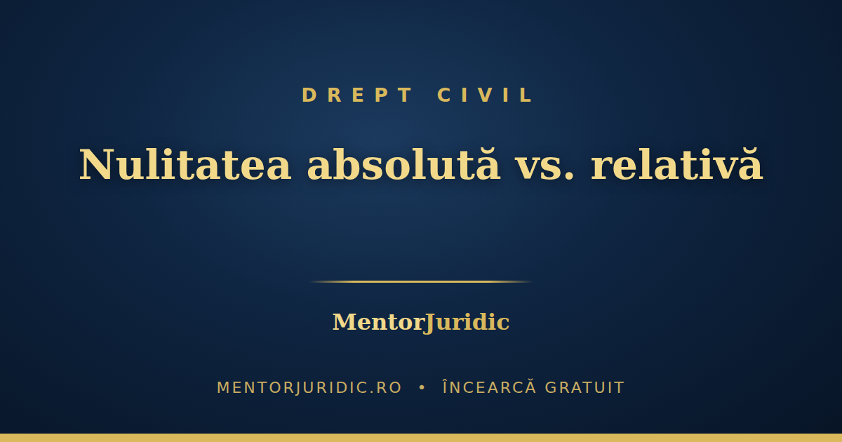 Nulitatea absolută vs. nulitatea relativă: cum înveți diferențele care pică mereu la grile