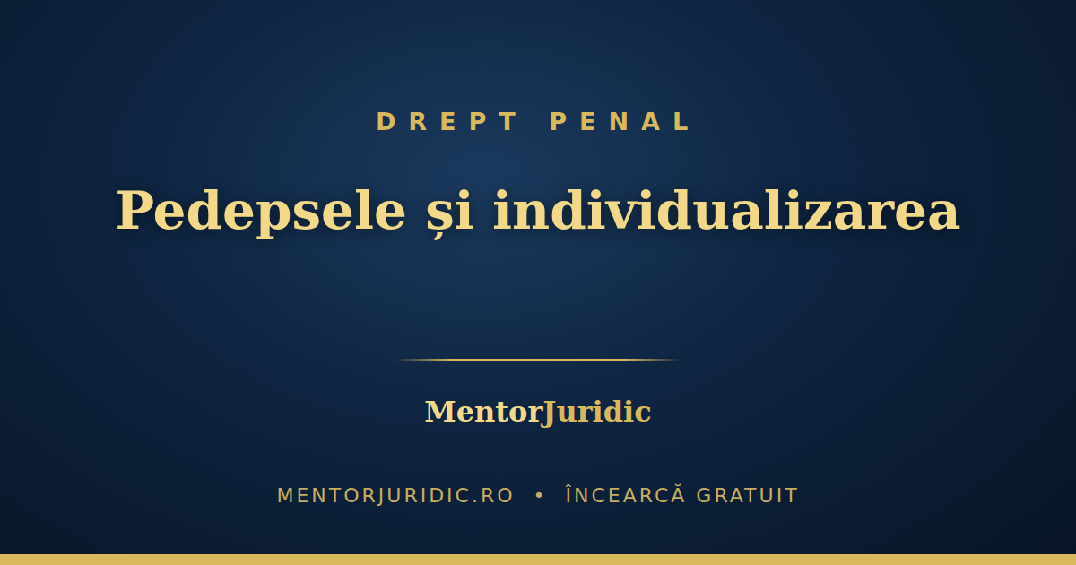 Pedepsele și individualizarea la grile: cifrele și mecanismele din partea generală a penalului