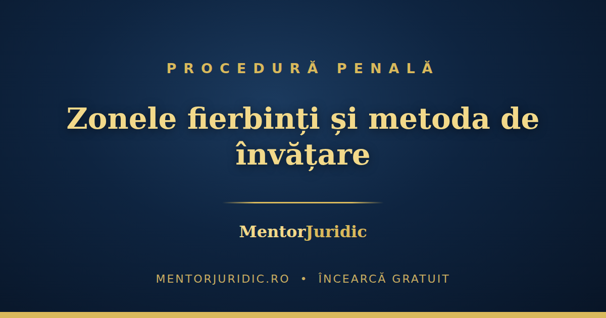 Procedura penală pentru examene: zonele fierbinți și metoda de învățare